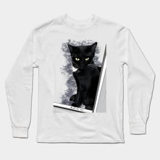 Ari the black cat Long Sleeve T-Shirt